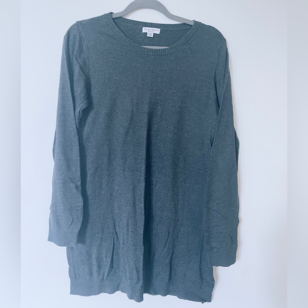 Liz lange Maternity Sweater grey size medium